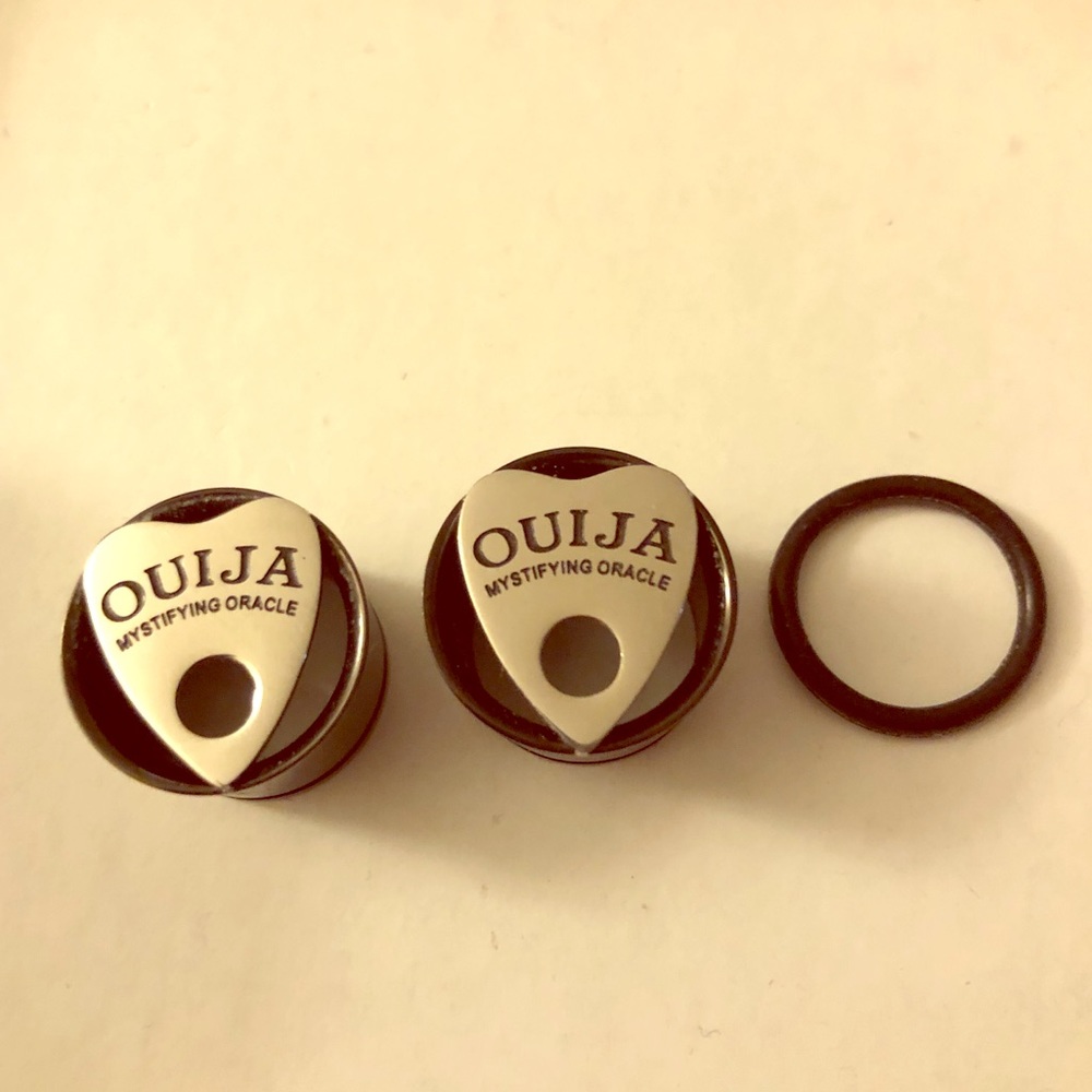 5/8 Ouija planchette plugs gauges tunnels